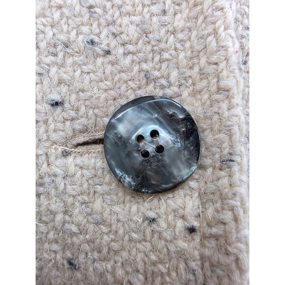 Vintage Fashions By Jill Womens Wool Coat Size L Beige - Picture 7 of 12